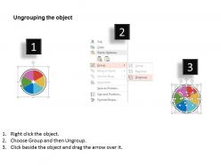 Ppts pie chart and icons for result analysis flat powerpoint design