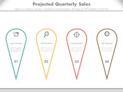 Ppts projected quarterly sales powerpoint slides