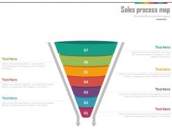 Ppts sales process funnel map for lead generation powerpoint slides