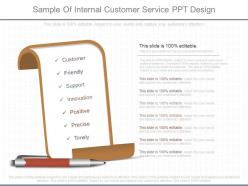 Ppts sample of internal customer service ppt design