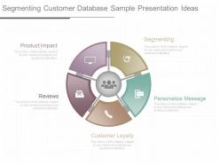 Ppts segmenting customer database sample presentation ideas