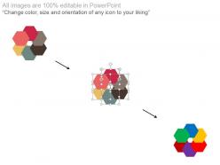 97381976 style cluster hexagonal 6 piece powerpoint presentation diagram infographic slide