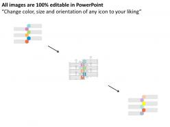 Ppts six hexagons for process flow indication flat powerpoint design