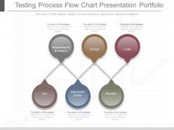 Ppts testing process flow chart presentation portfolio