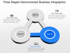 Ppts three staged interconnected business infographics powerpoint template