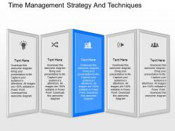 Ppts time management strategy and techniques powerpoint template