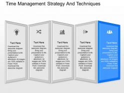 Ppts time management strategy and techniques powerpoint template