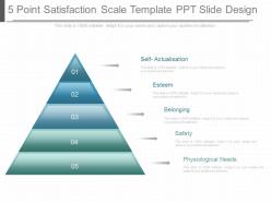 Pptx 5 point satisfaction scale template ppt slide design