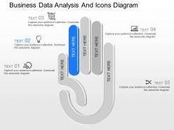 Pptx business data analysis and icons diagram powerpoint template