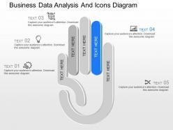Pptx business data analysis and icons diagram powerpoint template