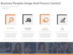 Pptx business peoples image and process control flat powerpoint design