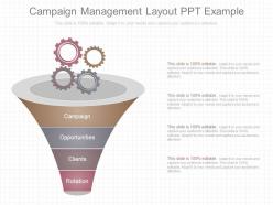 Pptx campaign management layout ppt example