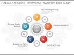 Pptx evaluate and refine performance powerpoint slide clipart