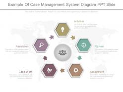 Pptx example of case management system diagram ppt slide