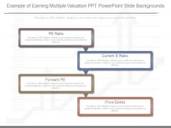 Pptx example of earning multiple valuation ppt powerpoint slide backgrounds
