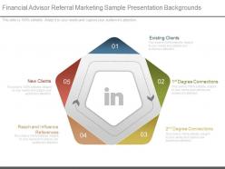 Pptx financial advisor referral marketing sample presentation backgrounds