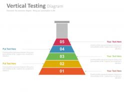 Pptx five staged vertical testing diagram flat powerpoint design