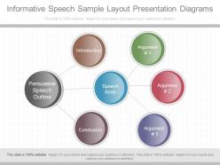 Pptx informative speech sample layout presentation diagrams