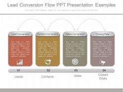 Pptx lead conversion flow ppt presentation examples