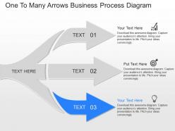 Pptx one to many arrows business process diagram powerpoint template