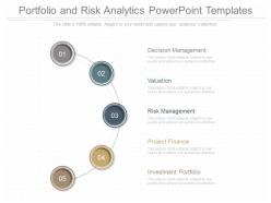 Pptx Portfolio And Risk Analytics Powerpoint Templates