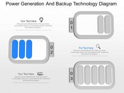 Pptx power generation and backup technology diagram powerpoint template
