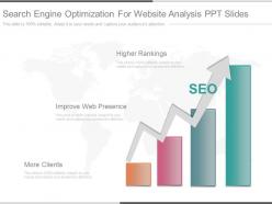Pptx search engine optimization for website analysis ppt slides