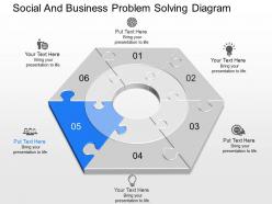 Pptx social and business problem solving diagram powerpoint template