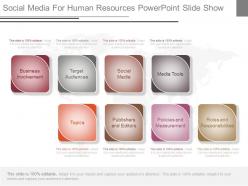 Pptx Social Media For Human Resources Powerpoint Slide Show