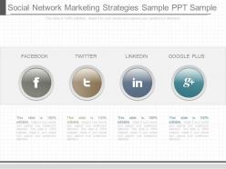 Pptx social network marketing strategies sample ppt sample