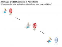Pptx target achievement path selection idea generation flat powerpoint design
