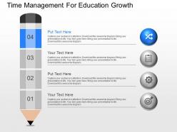 Pptx time management for education growth powerpoint template