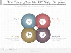 Pptx time tracking template ppt design templates
