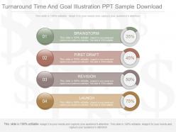 Pptx turnaround time and goal illustration ppt sample download