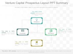 Pptx Venture Capital Prospectus Layout Ppt Summary