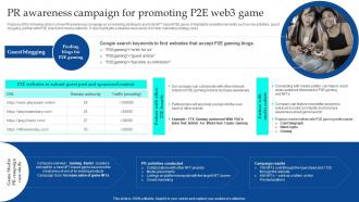 PR Awareness Campaign For NFT Non Fungible Token Based Game For Web