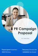 PR Campaign Proposal Report Sample Example Document