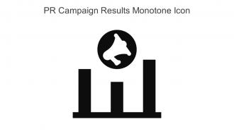 PR Campaign Results Monotone Icon in powerpoint pptx png and editable eps format