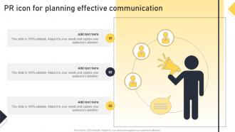 PR Icon For Planning Effective Communication