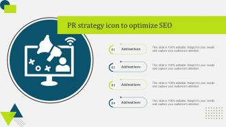 PR Strategy Icon To Optimize SEO
