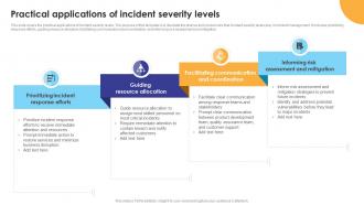 Practical Applications Of Incident Severity Levels