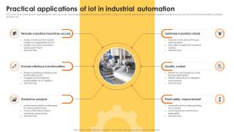 Practical Applications Of Iot In Industrial Automation