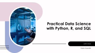 Practical Data Science With Python R And SQL PPT Slides AT