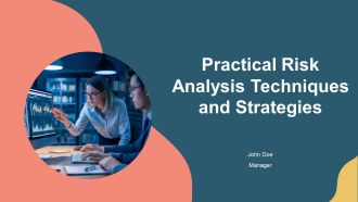 Practical Risk Analysis Techniques And Strategies PPT Sample AT