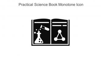 Practical Science Book Monotone Icon In Powerpoint Pptx Png And Editable Eps Format