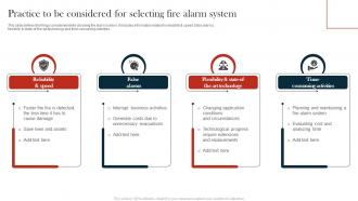 Practice To Be Considered For Selecting Fire Alarm System