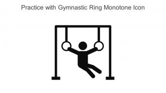 Practice With Gymnastic Ring Monotone Icon In Powerpoint Pptx Png And Editable Eps Format
