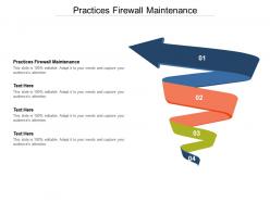 Practices firewall maintenance ppt powerpoint presentation outline maker cpb