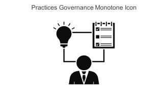Practices Governance Monotone Icon In Powerpoint Pptx Png And Editable Eps Format