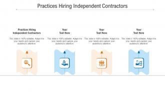 Practices hiring independent contractors ppt powerpoint graphics cpb
